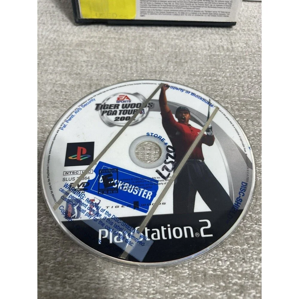 Tiger Woods PGA Tour 2002 (Sony PlayStation 2, 2002) Tested And Works